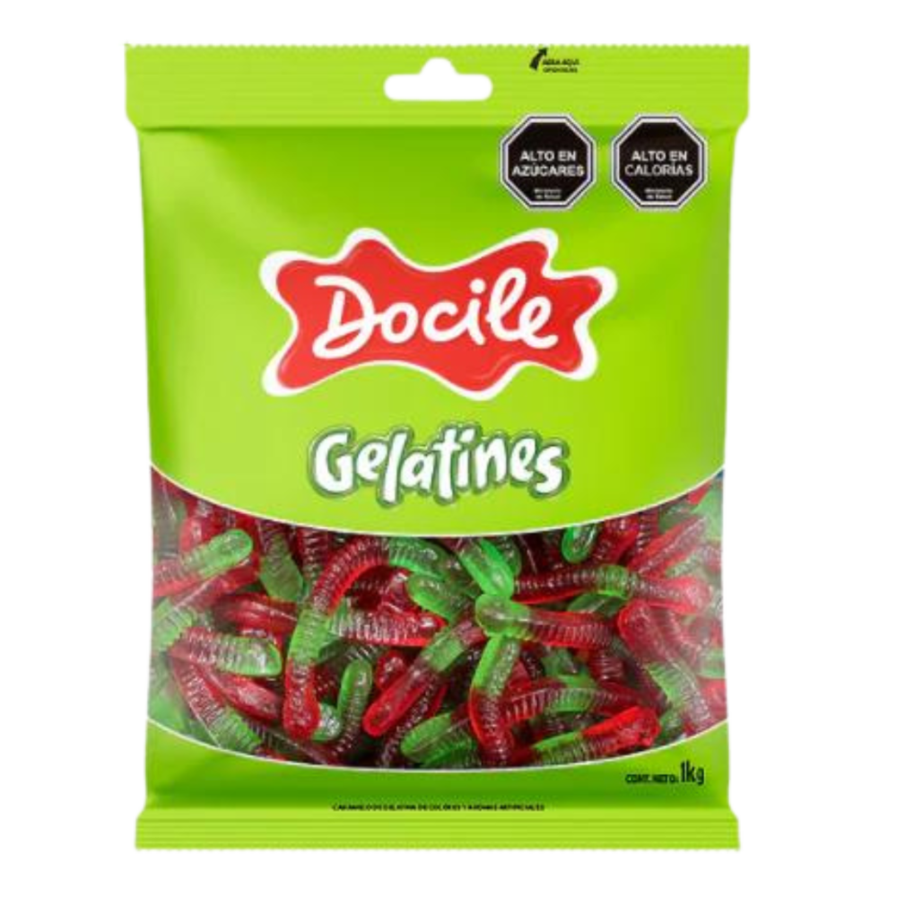 Culebras Rojas y Verdes 1kg Docile