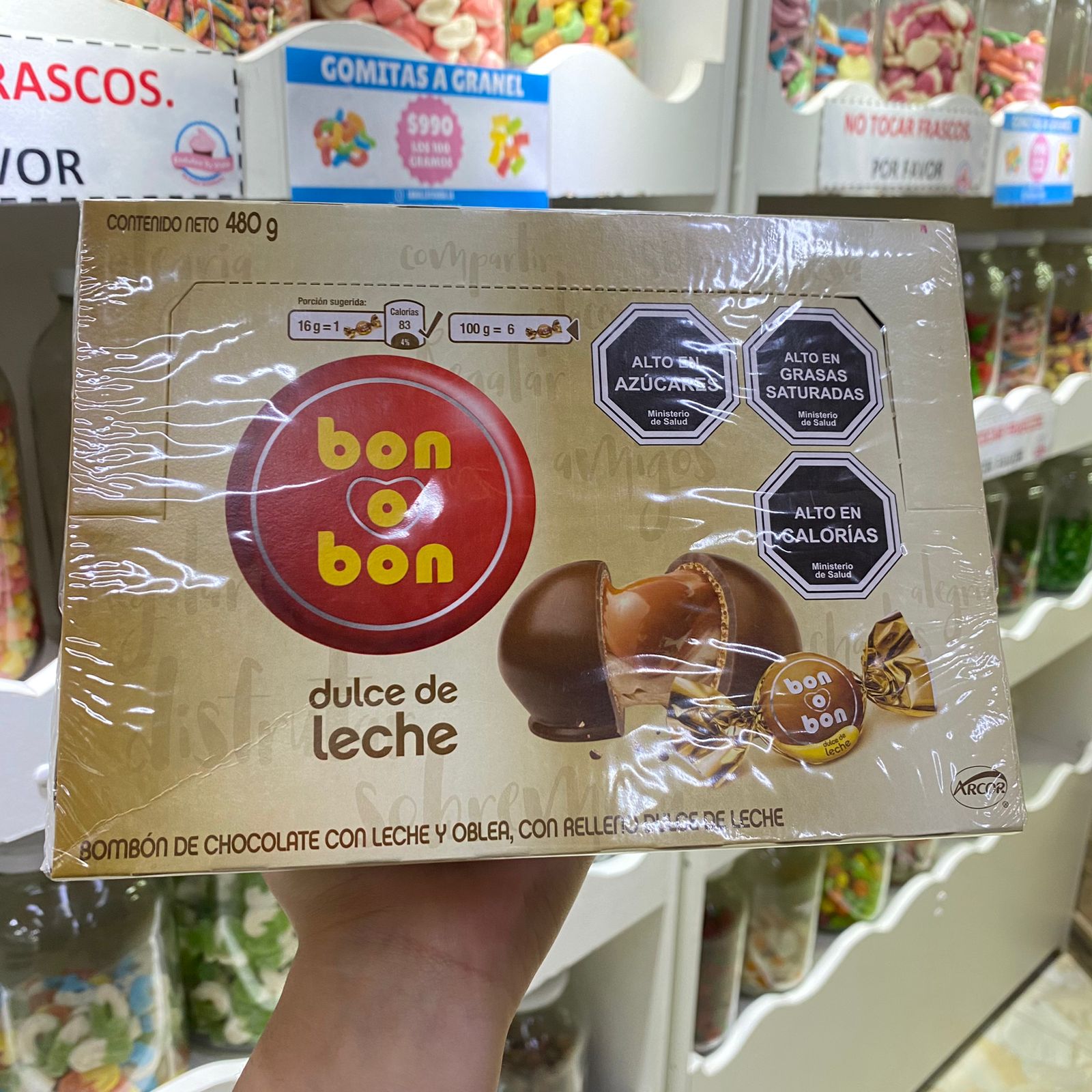 CHOCOLATES BON O BON LECHE MENSAJES X 30U