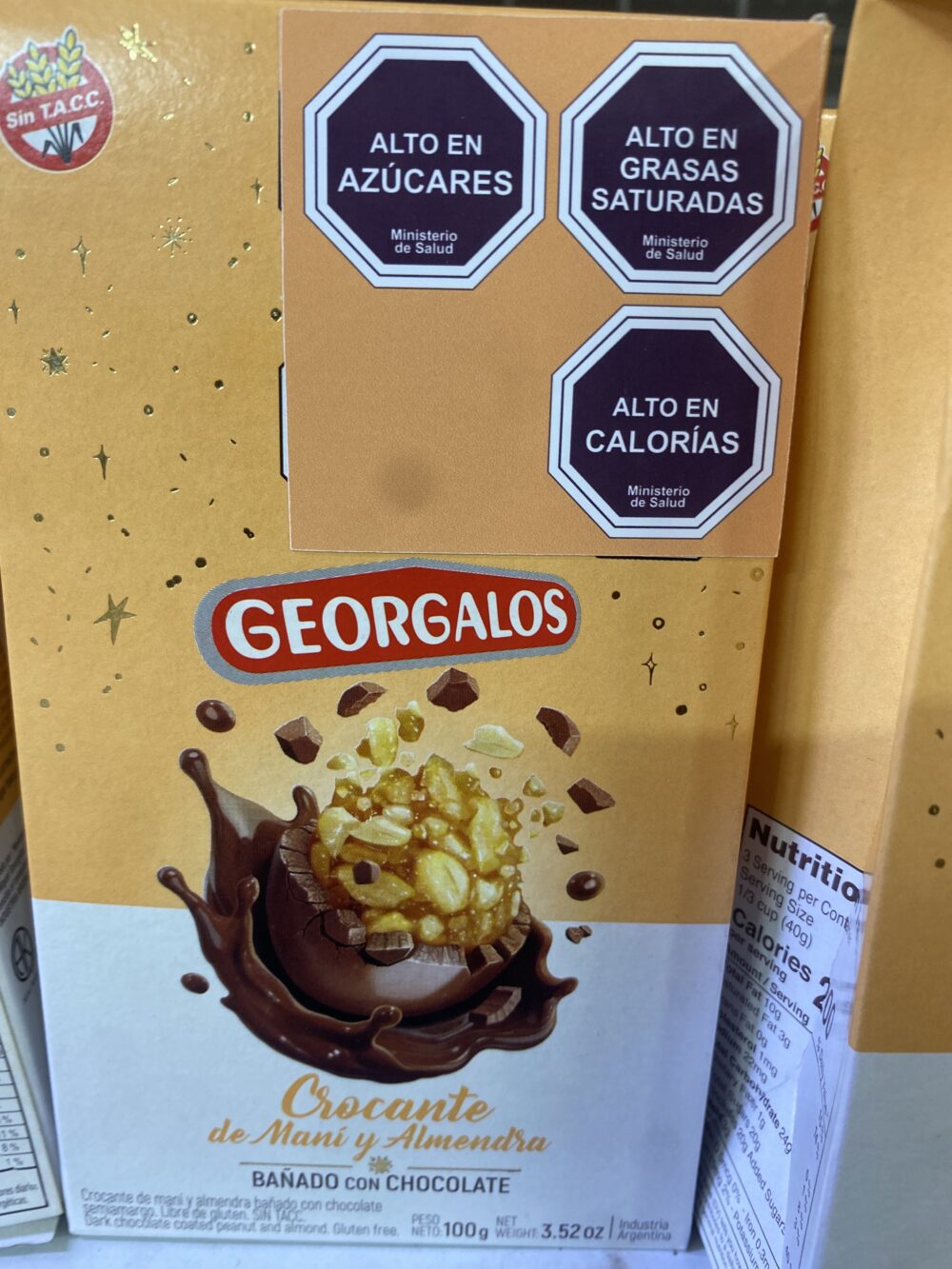 Crocante de maní y Almendra bañada chocolate 100g